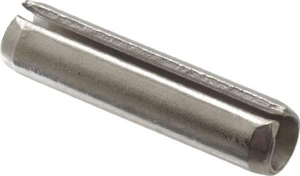Value Collection - 3/16" Diam x 13/16" Long Slotted Spring Pin - Grade 18-8 Stainless Steel - Exact Industrial Supply