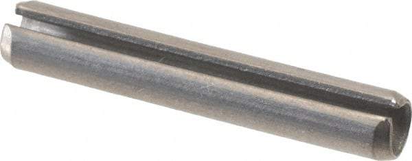 Value Collection - 3/16" Diam x 1-1/8" Long Slotted Spring Pin - Grade 18-8 Stainless Steel - Exact Industrial Supply