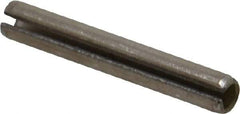 Value Collection - 3/16" Diam x 1-1/4" Long Slotted Spring Pin - Grade 18-8 Stainless Steel - Exact Industrial Supply
