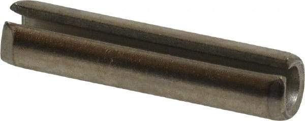 Value Collection - 7/32" Diam x 1" Long Slotted Spring Pin - Grade 18-8 Stainless Steel - Exact Industrial Supply