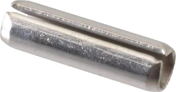 Value Collection - 1/4" Diam x 7/8" Long Slotted Spring Pin - Grade 18-8 Stainless Steel - Exact Industrial Supply