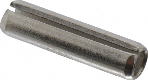 Value Collection - 1/4" Diam x 1" Long Slotted Spring Pin - Grade 18-8 Stainless Steel - Exact Industrial Supply