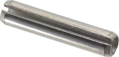 Value Collection - 5/16" Diam x 1-1/2" Long Slotted Spring Pin - Grade 18-8 Stainless Steel - Exact Industrial Supply