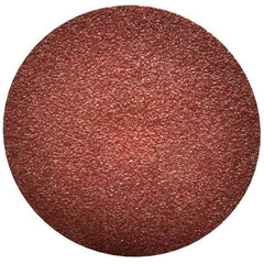 Merit Abrasives - 3" Disc Diam, 60 Grit, Aluminum Oxide Quick Change Disc - Type S Attaching System, Coated, Maroon, Medium Grade, 20,000 RPM - Exact Industrial Supply