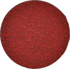 Merit Abrasives - 3" Disc Diam, 40 Grit, Ceramic Quick Change Disc - Type R Attaching System, Coated, Coarse Grade, 20,000 RPM - Exact Industrial Supply