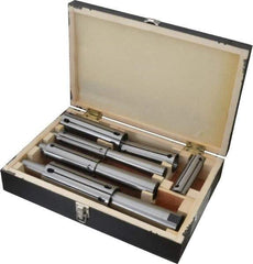 Interstate - 1 to 2" Face Diam, Expanding Lathe Mandrel Set - 3 Pieces - Exact Industrial Supply