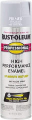Rust-Oleum - 15 oz Gray Aerosol Primer - 14 Sq Ft/Gal, Direct to Metal, Quick Drying, Interior/Exterior - Exact Industrial Supply
