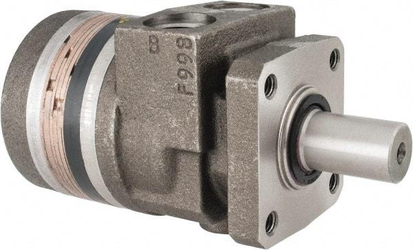 Parker - NPT Thread, 1/2" Port Size, 722 Max RPM, Bi Rotational, 4 Bolt Mount Hydraulic Motor - 1,800 Max psi, 3 Cu In Displacement, 180°F Max - Exact Industrial Supply