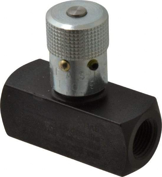 Parker - 8 GPM 3/8 Inlet Steel Hydraulic Control Valve - 3/8-18 Thread - Exact Industrial Supply