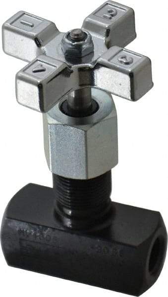 Parker - 5 GPM 1/4 Inlet Steel Hydraulic Control Valve - 1/4-18 Thread - Exact Industrial Supply