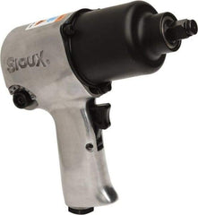 Sioux Tools - 1/2" Drive, 8,000 RPM, 425 Ft/Lb Torque Impact Wrench - Pistol Grip Handle, 1,200 IPM, 4 to 16.8 CFM, 1/4" NPT Inlet - Exact Industrial Supply