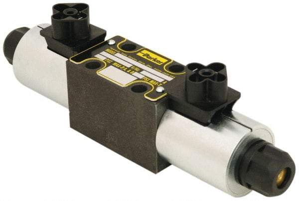 Parker - 19 GPM Nitrile Hydraulic Control Valve - 1.81" Wide x 8.3" Long - Exact Industrial Supply