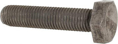 Value Collection - M10x1.25mm Metric Fine, 45mm Length Under Head Hex Head Cap Screw - Fully Threaded, Grade 8.8 Steel, Uncoated, 17mm Hex - Exact Industrial Supply