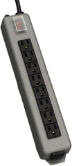 Tripp-Lite - 9 Outlets, 120 VAC15 Amps, 15' Cord, Power Outlet Strip - Keyhole, Tab Mount, 5-15 NEMA Configuration, 13-3/4" Strip - Exact Industrial Supply