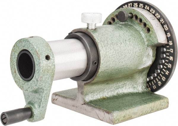 Interstate - 5C Compatible, 36 Increment, Horizontal Spin Collet Indexer - 1-1/8" Max Collet Capacity, Manual Operation - Exact Industrial Supply