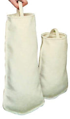 Pentair - 50 Micron, Size 410, 20 GPM Max Flow, Absolute Rated High Efficiency Bag Filter - 4 Inch Diameter, 8-1/4 Inch Long, 3/4 Sq. Ft. - Exact Industrial Supply
