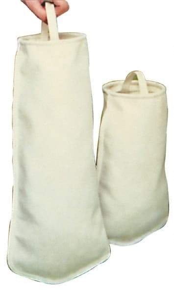 Pentair - 1 Micron, Size 420, 35 GPM, High Efficiency Bag Filter - 4" Diam, 18-1/2" Long, 1-3/4 Sq Ft - Exact Industrial Supply