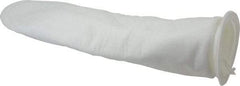 Pentair - 50 Micron, Size 420, 40 GPM Max Flow, Absolute Rated High Efficiency Bag Filter - 4 Inch Diameter, 18-1/2 Inch Long, 1-3/4 Sq. Ft. - Exact Industrial Supply