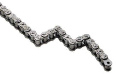U.S. Tsubaki - 1-1/4" Pitch, Single Strand Roller Chain - Chain No. 100, 5,070 Lb. Capacity, 10 Ft. Long, 3/4" Roller Diam, 0.736" Roller Width - Exact Industrial Supply