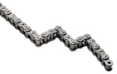 U.S. Tsubaki - 2" Pitch, Conveyor Chain - Chain No. 80, 2,400 Lb. Capacity, 10 Ft. Long, 5/8" Roller Diam, 5/8" Roller Width - Exact Industrial Supply