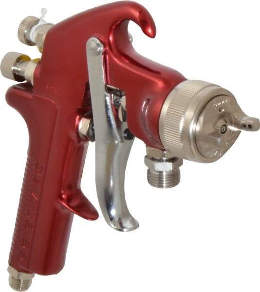 DeVilbiss - Siphon Feed High Volume/Low Pressure Paint Spray Gun - 1 Qt Capacity, 30 Max psi, 16 Max CFM, For Adhesives, Enamels, Epoxies, Lacquers, Latex, Polyurethanes, Primers, Sealers, Stains, Varnishes - Exact Industrial Supply