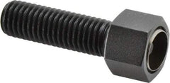 Fairlane - 5/8-11, 2" Thread Length, 3/4" Ball Diam, Alloy Steel, Hex Head, Swivel Action Gripper Assemblies - 11/16" Head Height, 15/16" Hex, Stainless Steel Ball - Exact Industrial Supply