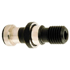 Iscar - CAT50 Taper, M24x3 Thread, 45° Angle Radius, Standard Retention Knob - 2.5787" OAL, 1.1457" Knob Diam, 1" from Knob to Flange, 0.315" Coolant Hole, Through Coolant - Exact Industrial Supply