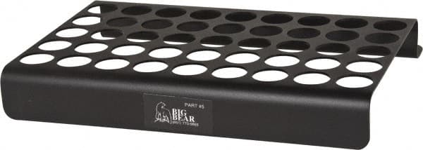 Big Bear Enterprises - 45 Hole NC/CNC Collet Storage Rack - Exact Industrial Supply
