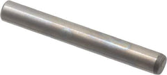 Value Collection - 1/8" Diam x 1" Pin Length Alloy Steel Oversized Dowel Pin - C 50-58 Hardness, 3,200 Lb Breaking Strength, 1 Beveled & 1 Rounded End - Exact Industrial Supply