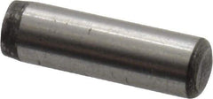 Value Collection - 3/16" Diam x 5/8" Pin Length Alloy Steel Oversized Dowel Pin - C 50-58 Hardness, 7,200 Lb Breaking Strength, 1 Beveled & 1 Rounded End - Exact Industrial Supply