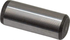 Value Collection - 1/4" Diam x 5/8" Pin Length Alloy Steel Oversized Dowel Pin - C 50-58 Hardness, 12,800 Lb Breaking Strength, 1 Beveled & 1 Rounded End - Exact Industrial Supply