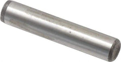 Value Collection - 1/4" Diam x 1-1/4" Pin Length Alloy Steel Oversized Dowel Pin - C 50-58 Hardness, 12,800 Lb Breaking Strength, 1 Beveled & 1 Rounded End - Exact Industrial Supply