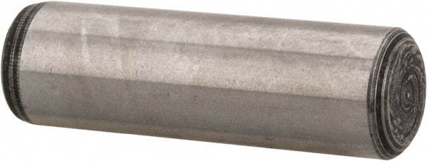 Value Collection - 5/16" Diam x 1" Pin Length Alloy Steel Oversized Dowel Pin - C 50-58 Hardness, 20,000 Lb Breaking Strength, 1 Beveled & 1 Rounded End - Exact Industrial Supply