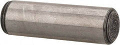 Value Collection - 5/16" Diam x 1" Pin Length Alloy Steel Oversized Dowel Pin - C 50-58 Hardness, 20,000 Lb Breaking Strength, 1 Beveled & 1 Rounded End - Exact Industrial Supply