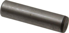 Value Collection - 1/2" Diam x 2" Pin Length Alloy Steel Oversized Dowel Pin - C 50-58 Hardness, 51,000 Lb Breaking Strength, 1 Beveled & 1 Rounded End - Exact Industrial Supply