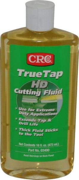 CRC - TrueTap HD, 16 oz Bottle Cutting & Tapping Fluid - Straight Oil, For Drilling, Reaming, Sawing, Shearing, Threading, Turning - Exact Industrial Supply