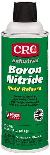 CRC - 16 Ounce Aerosol Can, White, General Purpose Mold Release - Boron Nitride Composition - Exact Industrial Supply