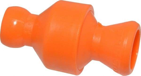 Loc-Line - 2 Piece, 1/4" ID Coolant Hose In-Line Valve - Female to Ball Connection, Acetal Copolymer Body, Unthreaded, Use with Loc-Line Modular Hose Systems - Exact Industrial Supply