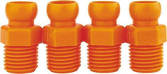 Loc-Line - 4 Piece, 1/4" Hose ID, Male to Female Coolant Hose Connector - 1/4" NPT, For Loc-Line Modular Hose Systems - Exact Industrial Supply
