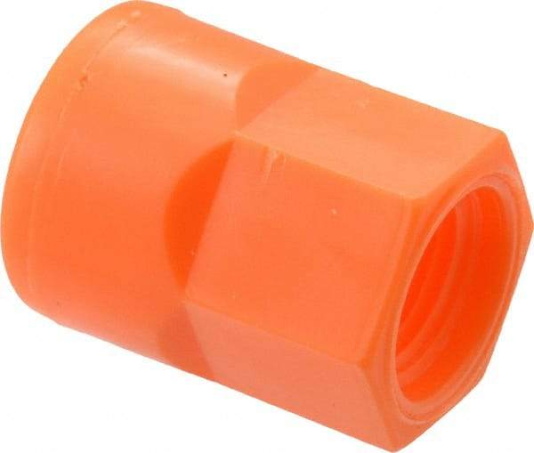 Loc-Line - 4 Piece, 1/4" Hose ID, Female to Female Coolant Hose Pipe Thread Connector - 1/8" NPT, For Loc-Line Modular Hose Systems - Exact Industrial Supply