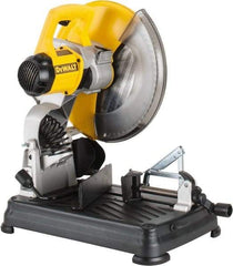 DeWALT - 14" Blade Diam, 1" Arbor Hole, Miter Multi-Cutter Metal Cutting Chop & Cutoff Saw - 1,300 RPM, 4 hp, 120 Volts, 1 Phase - Exact Industrial Supply