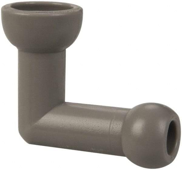 Cedarberg - 1/4" Hose Inside Diam, Coolant Hose Elbow - Female to Male, for Use with Snap Together Hose System, 2 Pieces - Exact Industrial Supply