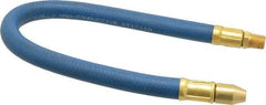 Coilhose Pneumatics - 18" Hose Length, 1/4" Nozzle Diam, 3/8" Hose ID, Coolant Hose - 1/4" NPT For Mist Coolant Systems - Exact Industrial Supply