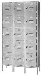 Lyon - 5 Door, 5 Tier, Locker - Exact Industrial Supply