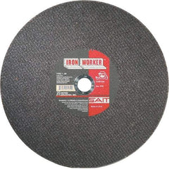 Sait - 12" Aluminum Oxide Cutoff Wheel - 3/32" Thick, 1" Arbor, 5,100 Max RPM, Use with Chop Saws - Exact Industrial Supply
