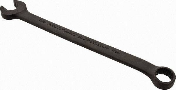 Proto - 15mm 12 Point Offset Combination Wrench - 15° Offset Angle, 9-5/32" OAL, Steel, Black Finish - Exact Industrial Supply