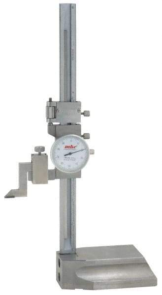 Value Collection - 300mm Stainless Steel Dial Height Gage - 0.02mm Graduation, Dial Display - Exact Industrial Supply