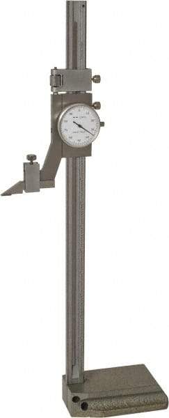 Value Collection - 12" Stainless Steel Dial Height Gage - 0.001" Graduation, Dial Display - Exact Industrial Supply