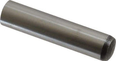 Value Collection - 10mm Diam x 45mm Pin Length Alloy Steel Standard Dowel Pin - C 58-62 Hardness, 37,100 Lb Breaking Strength, 1 Rounded End - Exact Industrial Supply