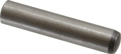 Value Collection - 10mm Diam x 50mm Pin Length Alloy Steel Standard Dowel Pin - C 58-62 Hardness, 37,100 Lb Breaking Strength, 1 Rounded End - Exact Industrial Supply